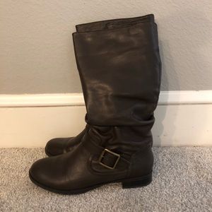 Brown slouch boots size 8.5